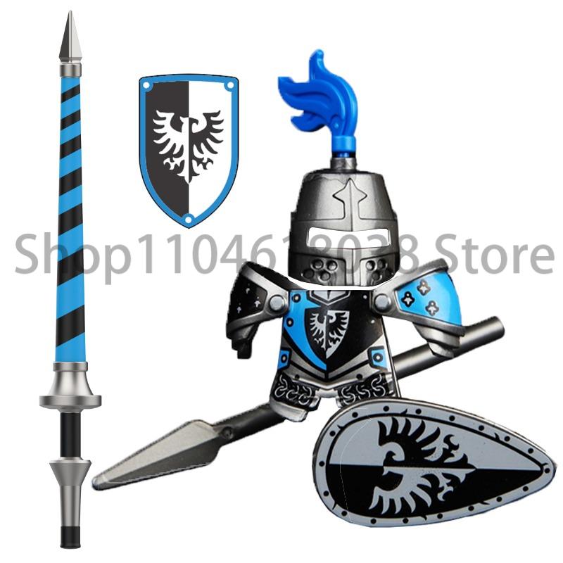 Medieval Military Figures Octopus Sea Demon Knights Building Blocks Weapons Accessories Sword Temple Spear Shield MOC MINiBricks