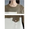 Plus Size Herbst Baumwolle T-Shirt Damen Basic Pullover Neue Langarm Lose Mode Oversize Tops Tees
