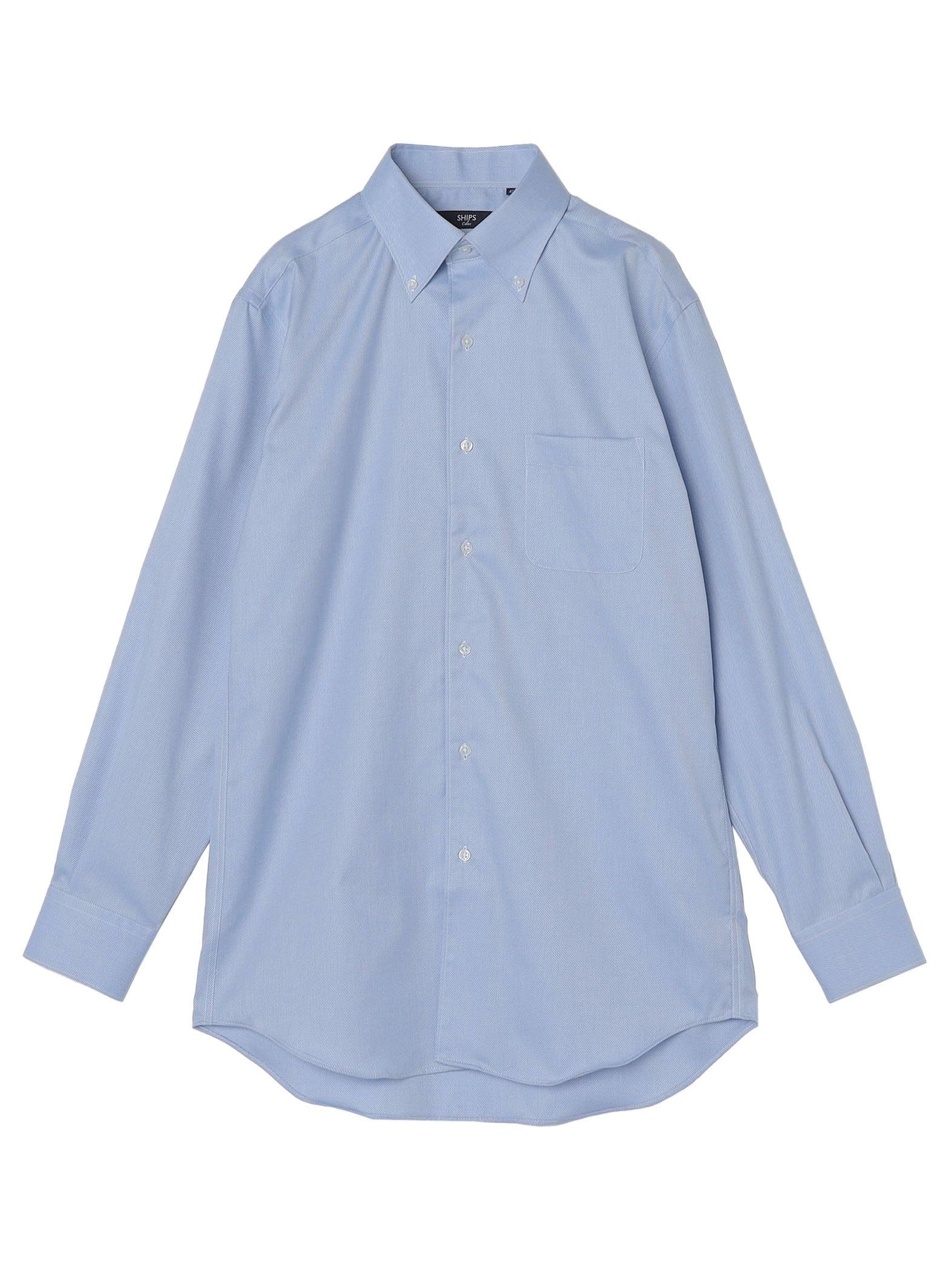 

Ships Colors Easy Iron Italian Button-Down Long Sleeve Shirt, Light Blue, Size 40, 211130385