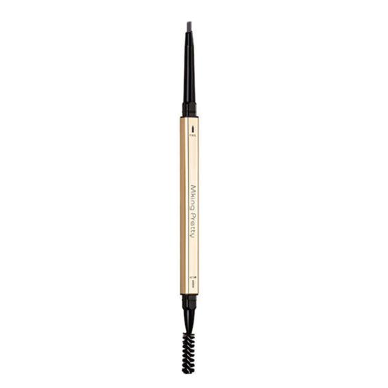 0.1g Eyebrow Filler Ultra-precision Long-lasting Double Head Square Gold Color Tube Beauty Brow Pencil for Women