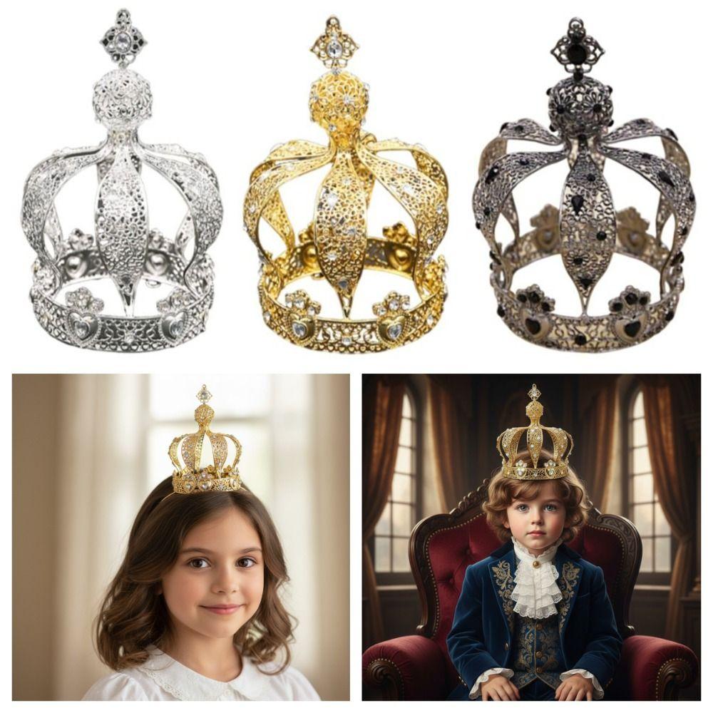 1/2Pcs Creative Crown Cake Topper Baroque Wedding Tiara Fashion Bridal Headband Royal Celebration