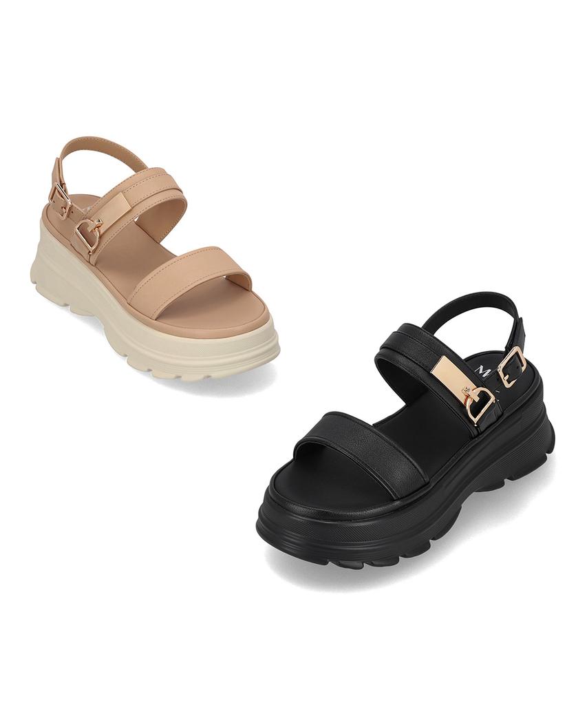 Elcanto Mats Women'S Link-Decorated Platform Sandals 6Cm Lcww50M626