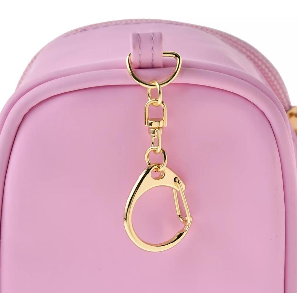 DISNEY Lady Pouch Keychain Type Clear Window ( Mellow Hug ) Japan NEW