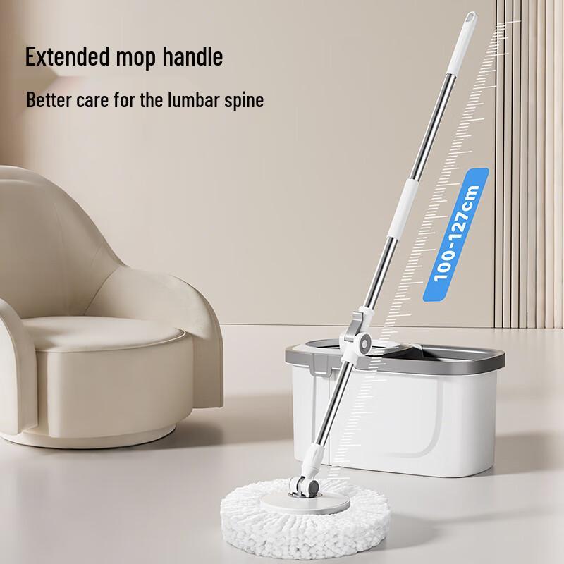 Mayflower Hands-Free Spin Mop with Bucket