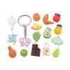 Ins Cream Style Resin Charms - 3D Fruits, Cute Cartoon Animals, Food Pendants, Multiple Styles.