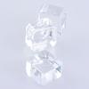 Display Base Stand Holder with Clear Glass Square Dimple Blocks for Crystals