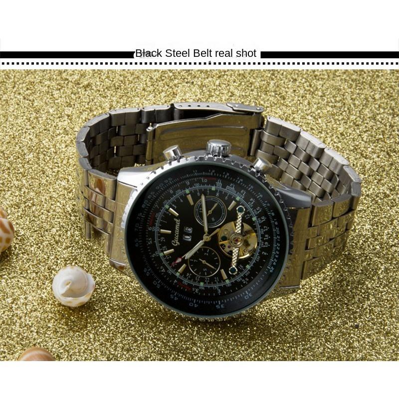 GUCAMEL Watch Men's Hollow Tourbillon Large Dial Business Men's Mechanical Watch Men's Watch