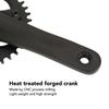 104 BCD Mountain Bike Single Speed Crankset 36T Square Hole Crank Positive Negative Teeth Single Disc 7‑12 Speed Modification Accessories