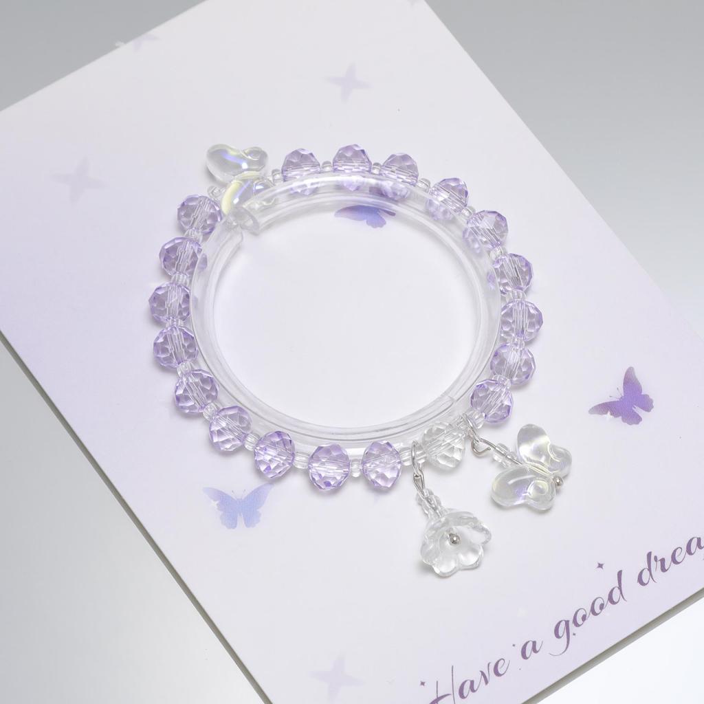 Mori Style Mermaid Crystal Bracelet - Sweet, Versatile Design for Women, Students, and Best Friends.