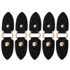 5Pairs PU Toggle Buckles for Coats Belts Windbreaker Fasteners Replacement Closure Buttons Clothing Decorative