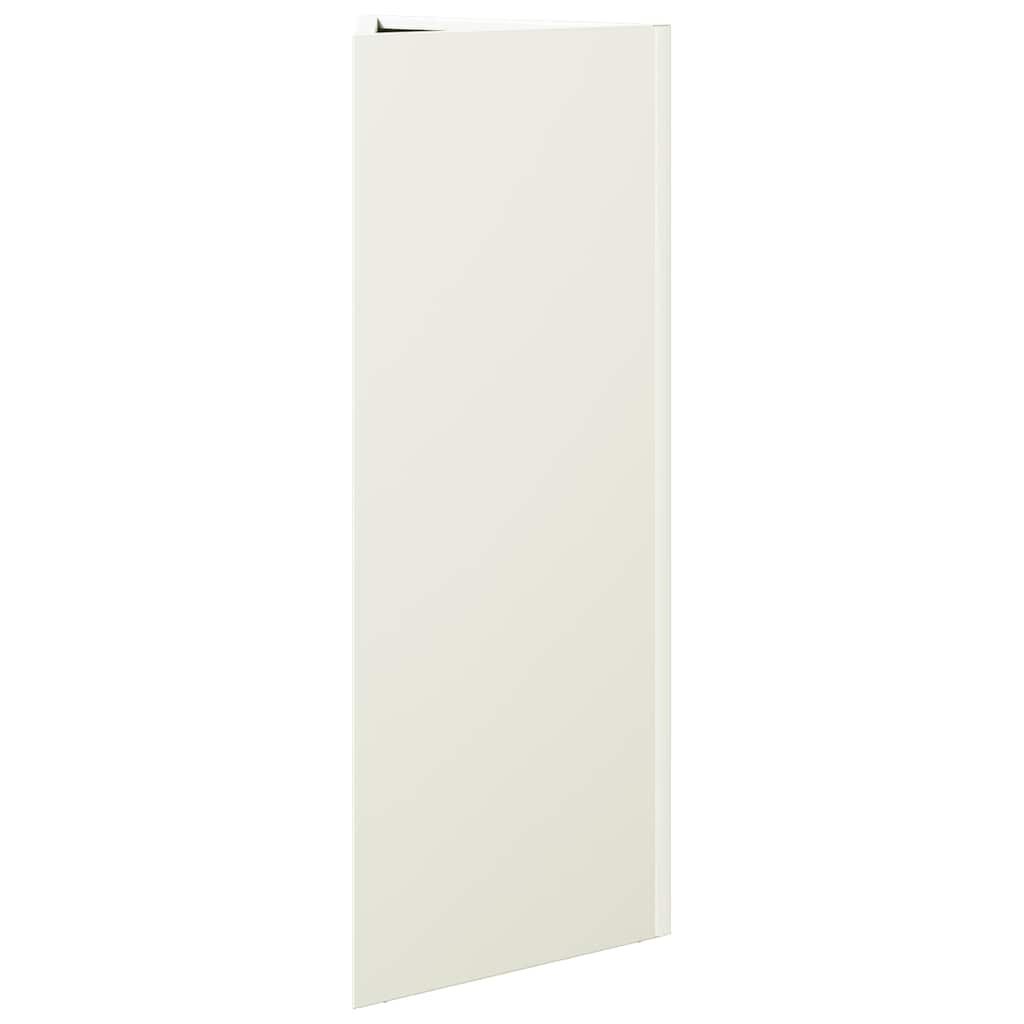 White Triangular Planter 30 X 26 X 75 Cm Steel