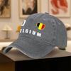 Belgian Flag Baseball Cap with Belgium Emblem  Dutch Text  Adjustable Snapback Trucker Hat for Flanders Wallonia Pride
