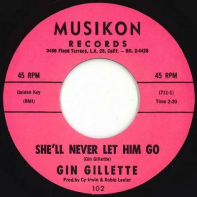 7inch Record GIN GILLETTE  Shell Never Let Him Go  Train To  102 Musikon UK 1961 UK Blues