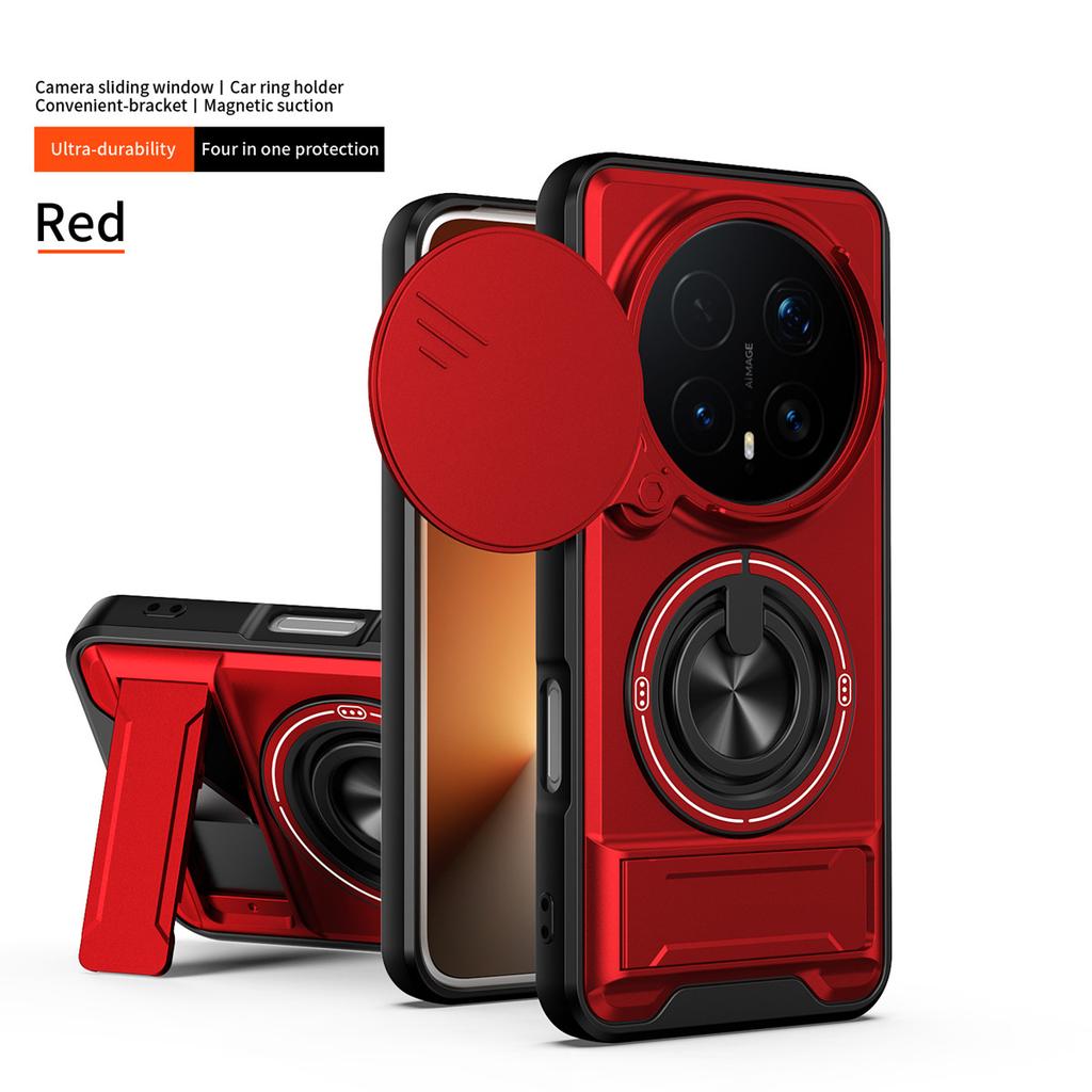 Armor Funda Für Huawei Honor Magic 8 Pro 5G Hüllen Objektiv Kamera Schutz Anti-Fall Ring Halter Handyhülle für Honor Magic 7 Pro