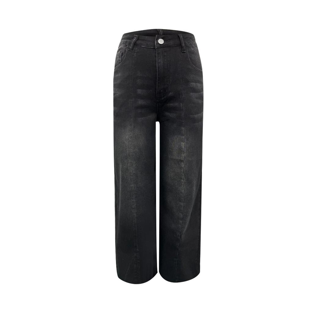 Women's Denim Classic Versatile High Waist Fashionable Trousers