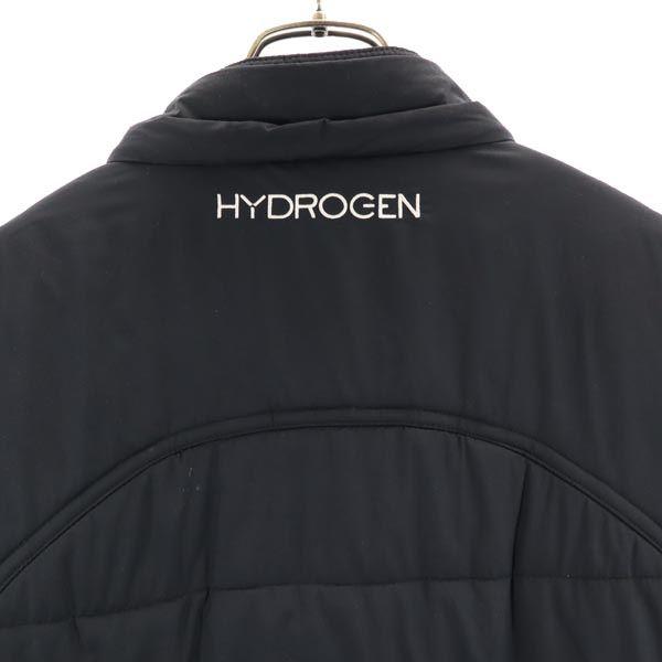 HYDROGEN Nylon Long sleeve Batting jacket XL Black series logo Men's Used