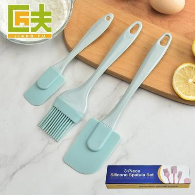 Herstellerzugelassener Silikonölpinsel, Silikonschaber, Dreiteiliges Set, Bäckerküchenwerkzeuge, Kuchenspatel, Ölpinselset