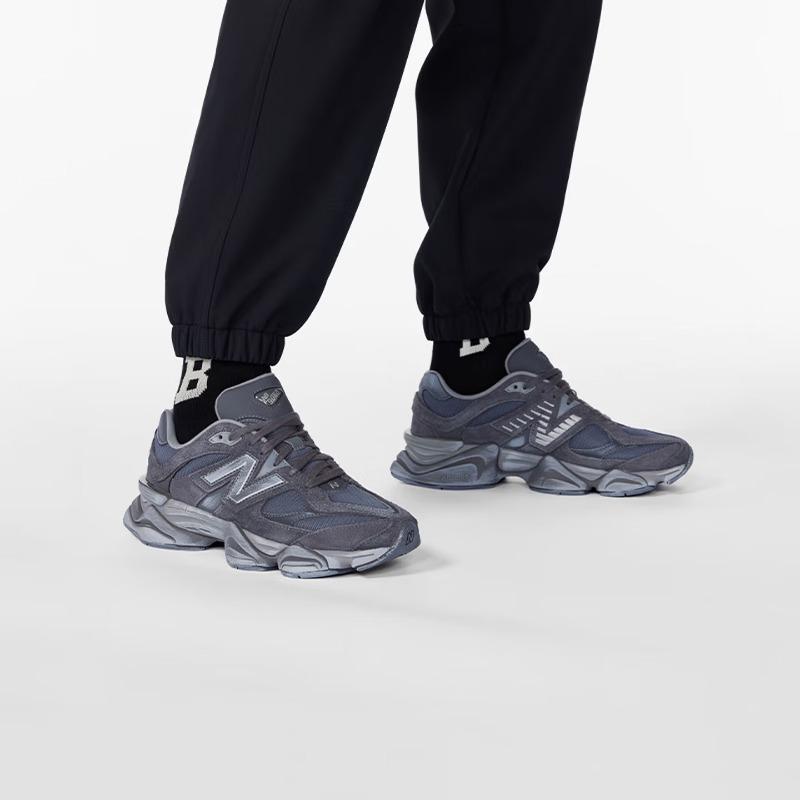 NEW BALANCE Spring Men's and Women's Retro Thick-Topped High-Heeled Black Casual Sports Shoes U9060SG
