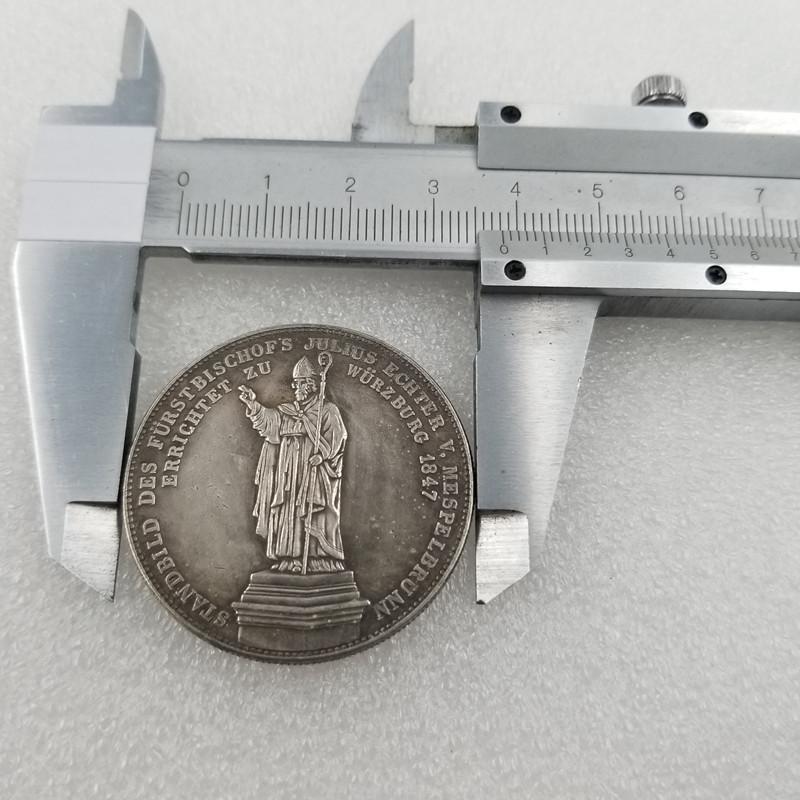 1847 German Commemorative Collectible Souvenirs Silver Coins