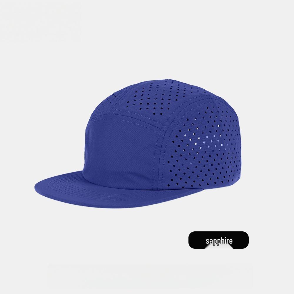 Men's Quick-Dry Sun Protection Duckbill Hat - Breathable, Perforated Sports Cap with Soft Brim.