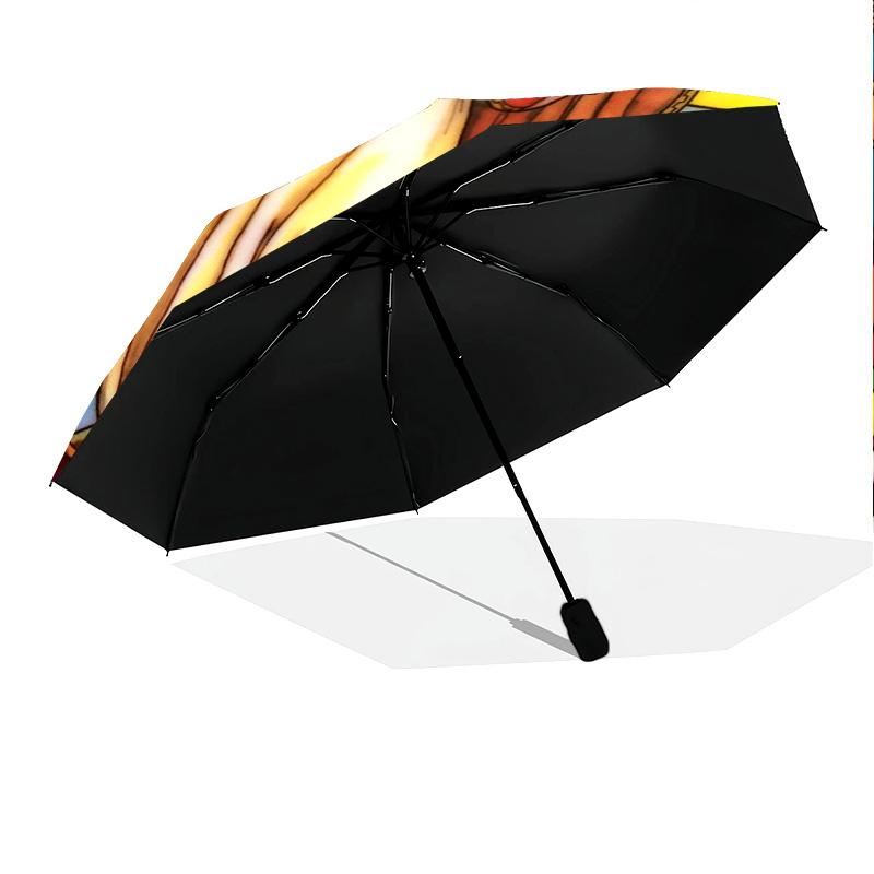 1Pc Jesus Automatic Umbrella - Suitable Travel Outdoor Portable Umbrella Birthday Gift Daily Essentials