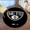 Brooklyn Nets Printed Round Rug Carpet Chair Rug Area Rug Entryway Doormats,for Office Chair Living Room Bedroom Kitchen Room.