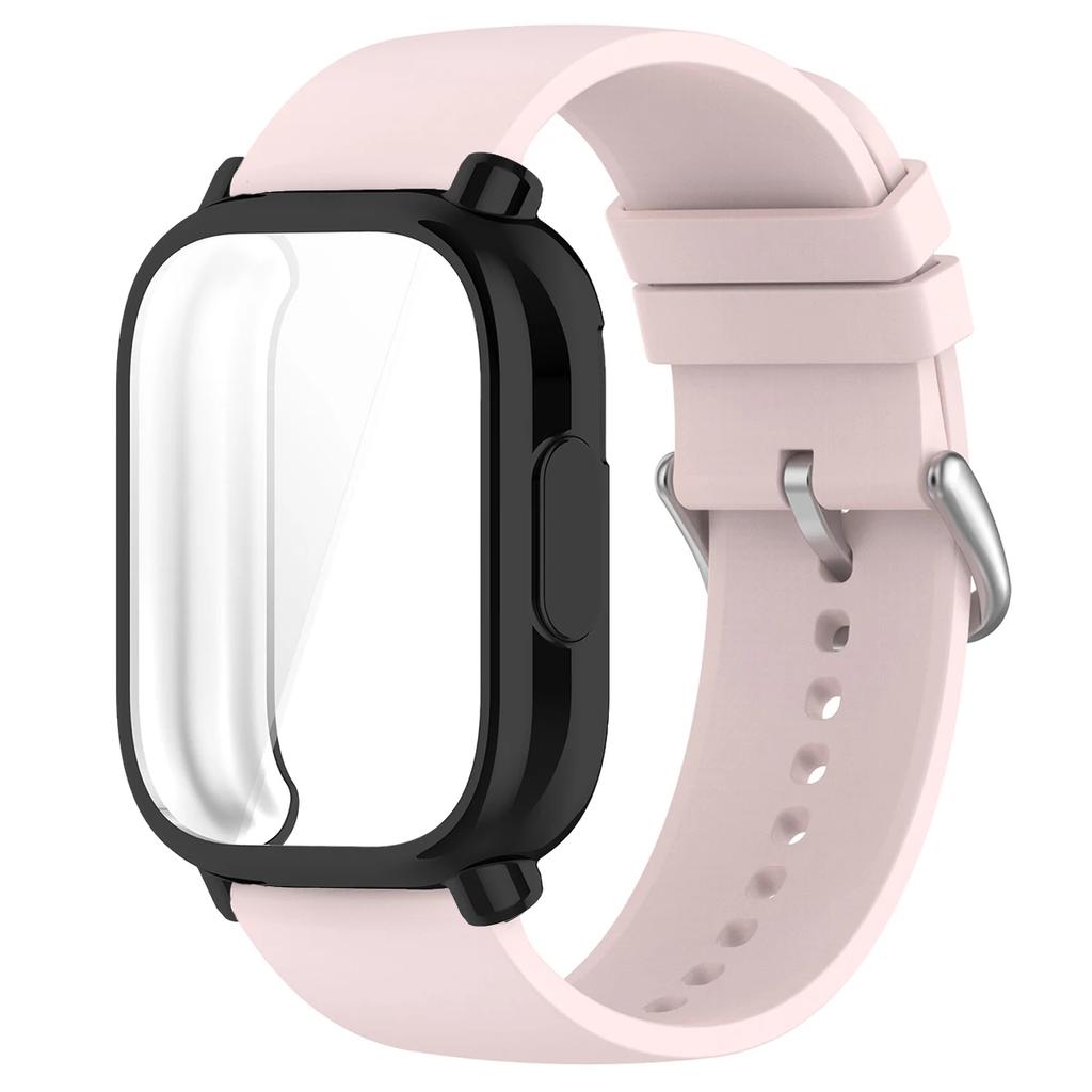 22mm Silicone Strap With Case For Xiaomi Redmi Watch 5 Active Lite Smart Watch Wrist Band And Case For Redmi Watch 5 Lite Active