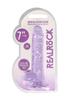 Dildo Z Przyssawką I Jądrami Crystal Clear Realrock 18Cm Fioletowy
