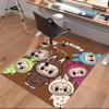 1pc labubu Print Area Rug - Soft, Washable Non-Slip Indoor Mat for Office Chairs, Living Room, Home Office Decorative Rug