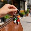 Charm Alloy Mushroom Keychain With Handmade Glass Detail Suitable For Any Occasion