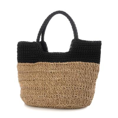 Mini-Tragetasche mit kontrastierendem Strickmuster