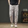 American casual leggings men's new spring and summer new trendy brand loose leggings sports casual tooling trousers