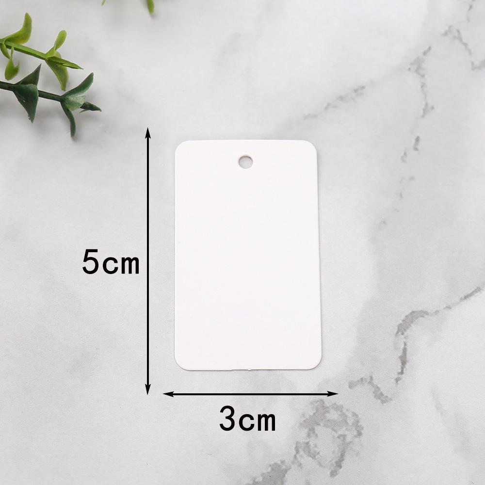 3x5cm Kraft Paper Clothing Hang Tag with Round Corners for Decorative Packaging
