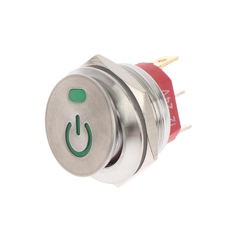 

22MM Кнопка Переключатель-Качалка из Нержавеющей Стали 12-24V/20A Перекидной Переключатель 220V/15A ВКЛ-ВЫКЛ Самовозвратный 3-контактный Переключатель Применяется к Автомобилю Лодке зелёный
