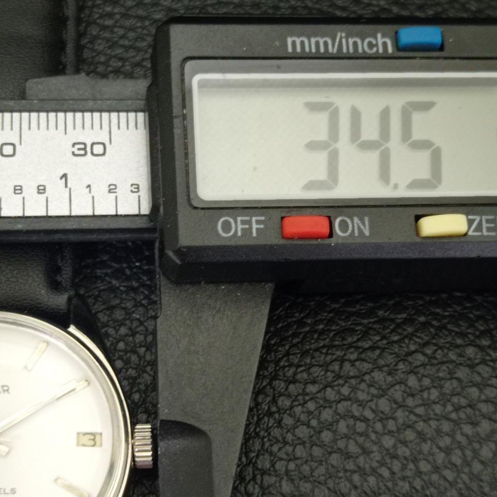 VINTAGE ENICAR STAR JEWELS HAND-WINDING SWISS MENS WHITE DIAL WATCH A702036-5 R208-a702036