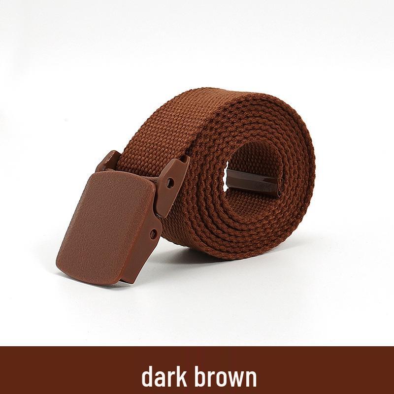 20-Farben Unisex Canvas Gürtel: Langlebiges Webdesign für Studenten und Outdoor-Aktivitäten