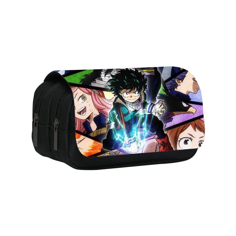 

My Hero Academia Double Layer Pencil Case With Nylon Material For Students And Kids 1