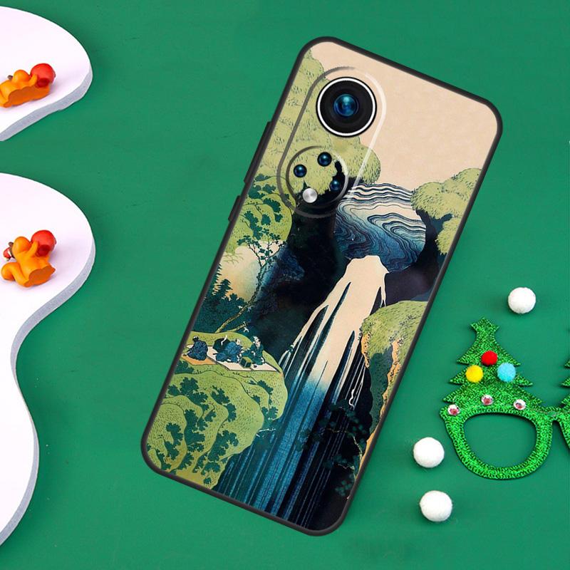 Japanese Wave Art Case For Honor Magic 7 Pro 6 5 50 70 90 200 Lite X9b X9a X8a X8b X7a X6a X8 X9 X9c Cover