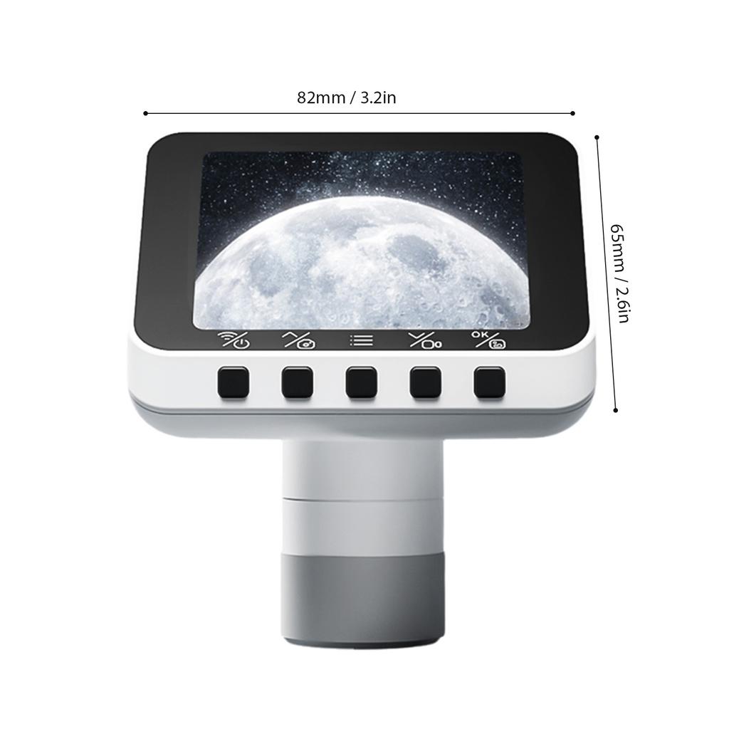 WiFi Digital Eyepiece for Telescope Microscope Wireless Electronic Eyepiece with 2.8 Inch Screen 1080P Video Recording 5MP