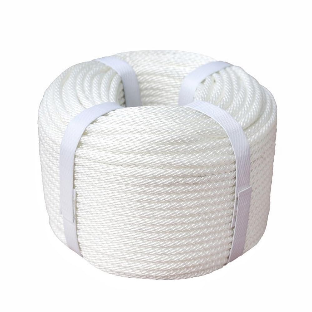 ILLIDAN Polyester Rope Thick 0.1 inch (3 mm), 0.2 inch (4 mm), 0.2 inch 5mm/10m белый