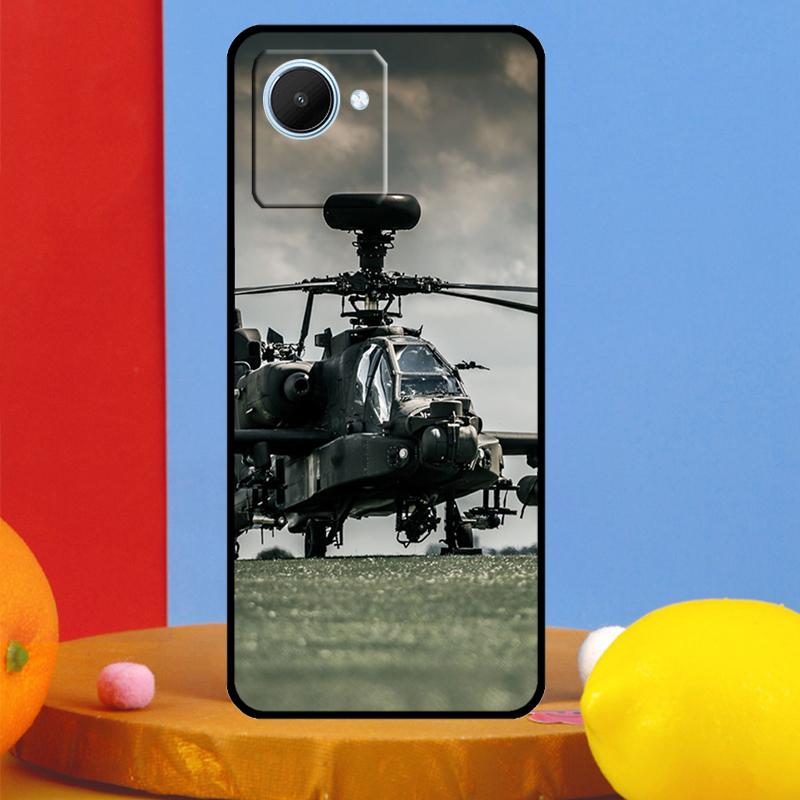 

Helicopter Military For Realme C55 C53 C67 C51 C35 C33 C31 C30 C25s C21Y GT Neo 6 5 9 10 11 12 Pro Plus Case Realme C15