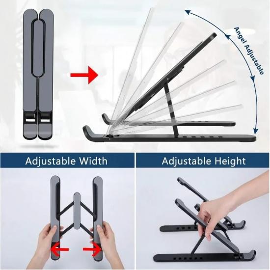 Foldable Laptop Stand Adjustable Portable Notebook Bracket Support Base Aluminum Alloy Holder For Macbook Laptop PC Accessories