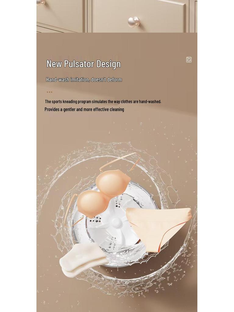 Bärbar Mini Tvättmaskin för Underkläder & Strumpor - Trådlös & Helt Automatisk