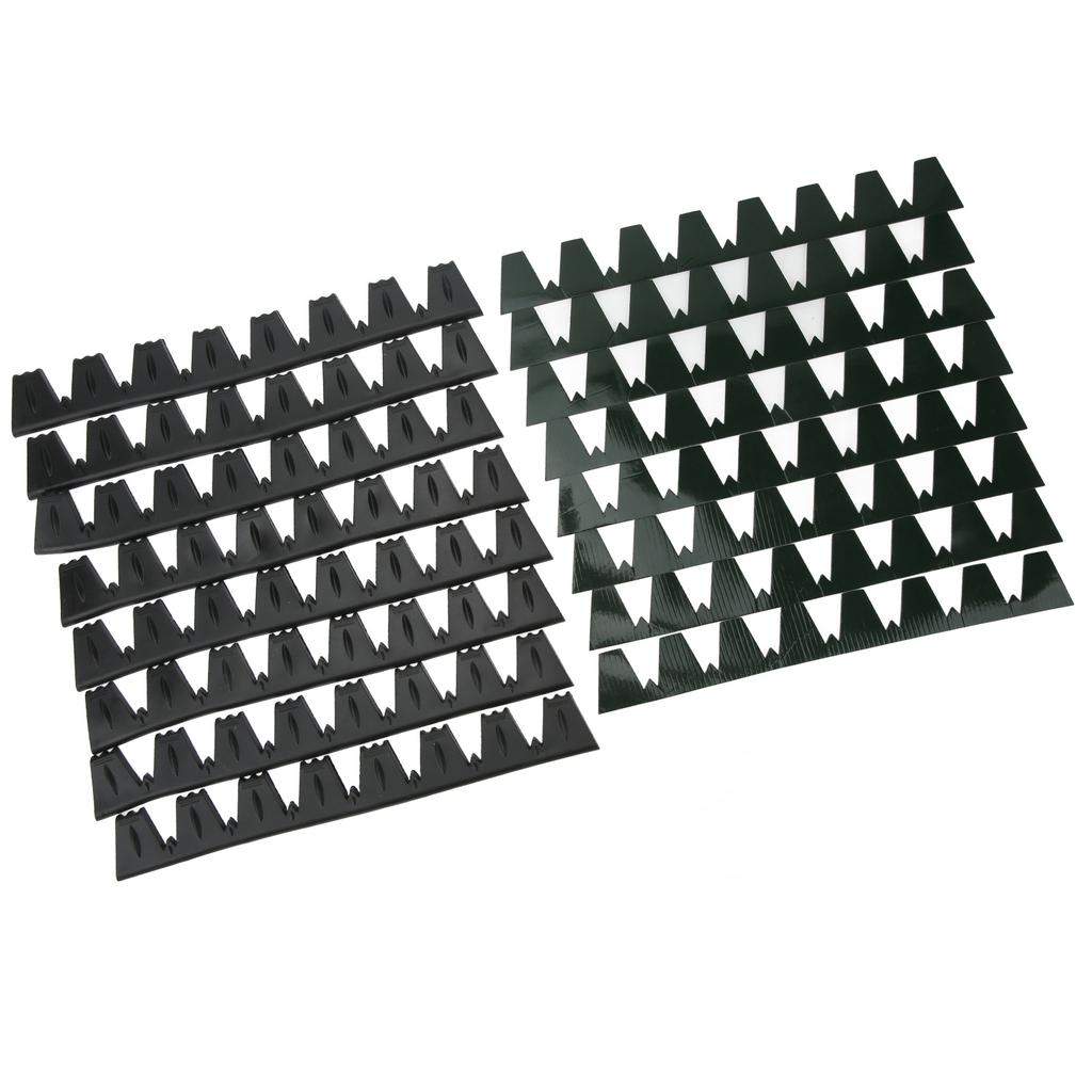 8PCs Front Bumper Scrape Guard Front Bumper Protector Anti Scratch Universal Fit for Cars Black