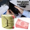 Cash Wrap Wallet Schneller Bargeldzugriff Geldhalter Kunstleder Bargeld-Organizer mit Magnetverschluss Handliche Geldbörse für Barkeeper Barber