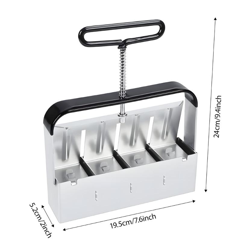 Manuelle Erdblockpresse für Anzucht und Pikieren 4 Erdblöcke mit Saatrillen Gartenwerkzeug