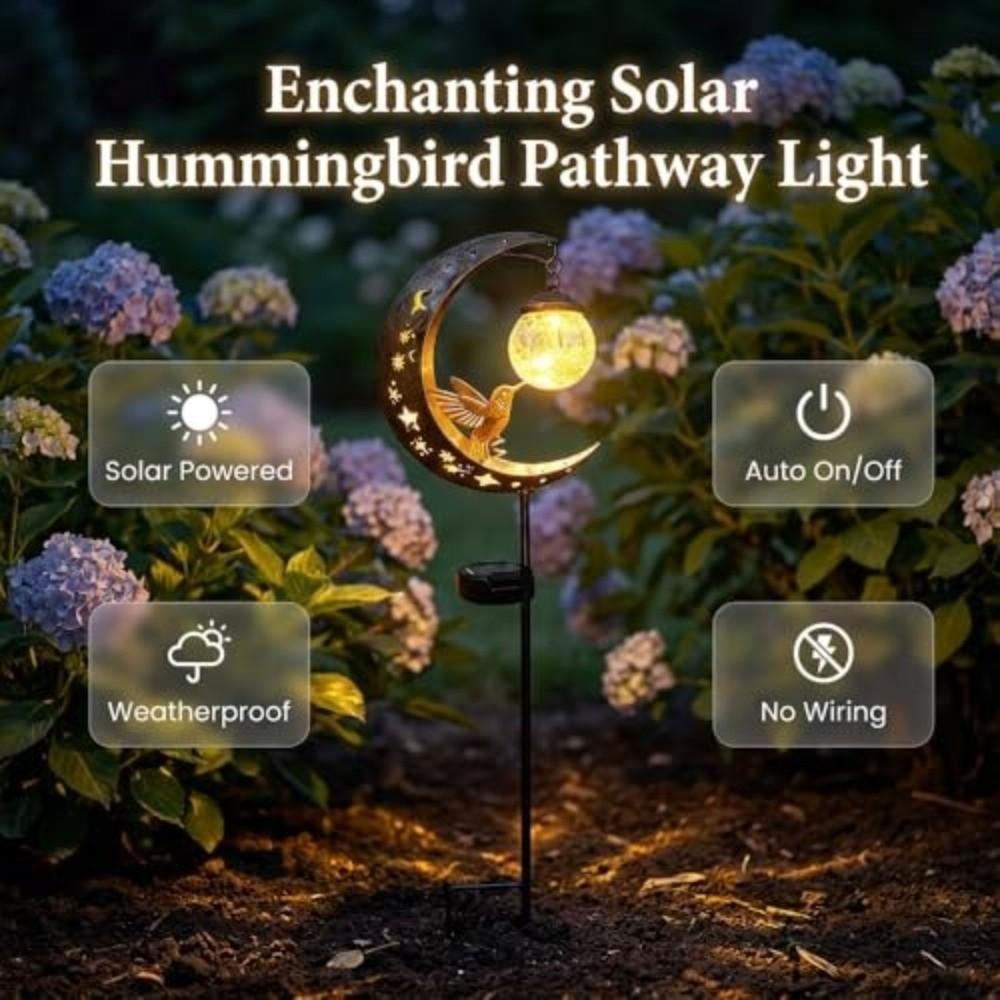 Hanging Design Garden Light Solar Powered Garden Stake Light Decorative Landscape Lamp  Lawn Patio