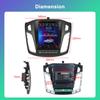 Reakosound 2 Din Android 12 Autorádio Pre Ford Focus 2012-2018 Multimediálny Prehrávač Videa GPS Navi Stereo RDS Rozdelená Obrazovka Carplay