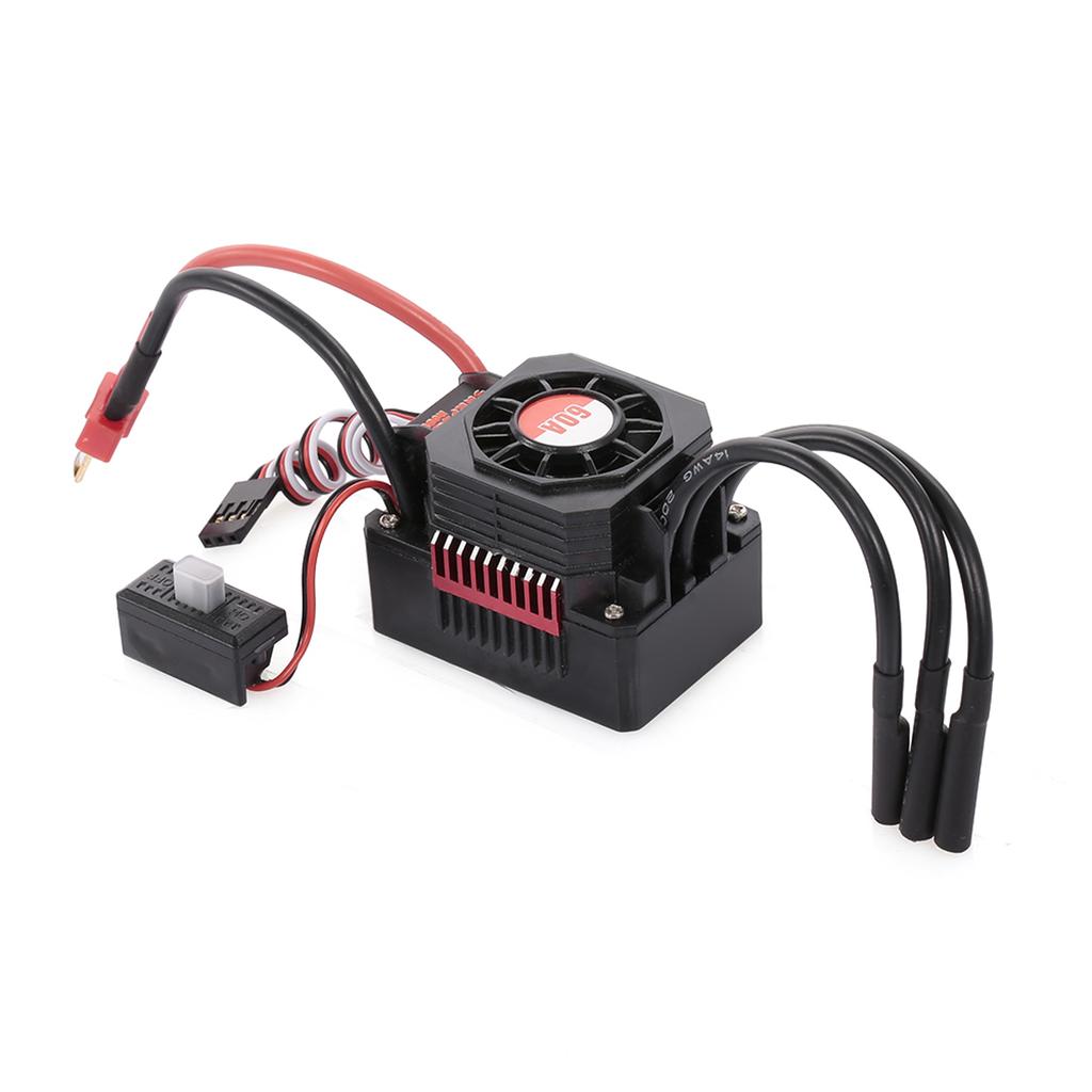 SURPASS HOBBY 3650 3900KV Brushless Motor with Heat Sink and 60A ESC with BEC Waterproof for 1 10 1 8 RC Car Truck