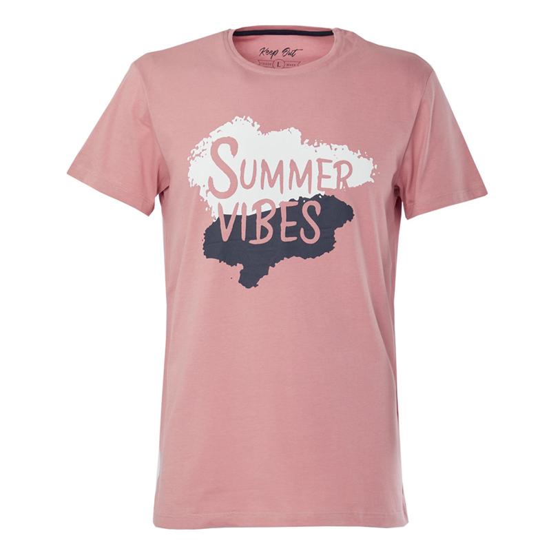 

Мужская футболка с круглым вырезом Summer Vibes с принтом Dried Rose